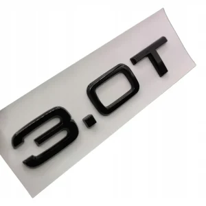 Emblemat Znaczek Napis do Audi 3.0 T czarny połysk Zwrot pieniędzy