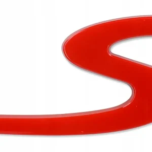 Emblemat samoprzylepny znaczek PORSCHE 911 CARRERA S 6x2,7 cm Czerwony Bezpieczna płatność