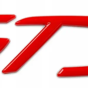 Wysoka jakość Emblemat samoprzylepny znaczek PORSCHE 911 CARRERA GTS 10,5x2,4 cm Czerwony