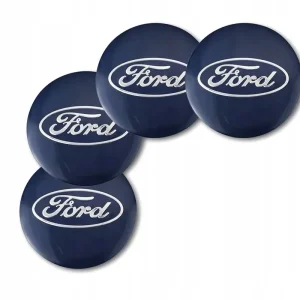 Niska cena 4szt. Ford 60 mm logo naklejki aluminiowe emblematy na dekielki kołpaki