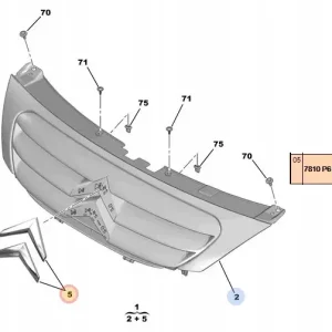 Najlepsza cena EMBLEMAT OE PSA 7810P6 CITROEN C3 PRZÓD EMBLEMAT ZNACZEK ATRAPY PRZÓD