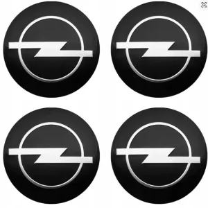 OPEL LOGO NAKLEJKI EMBLEMAT ZNACZKI 56mm ALUMINIOWE 4szt Rabat