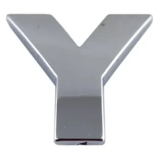 EMBLEMAT LITERA LITERKA CYFRA CYFRY CHROM Y y Kup teraz