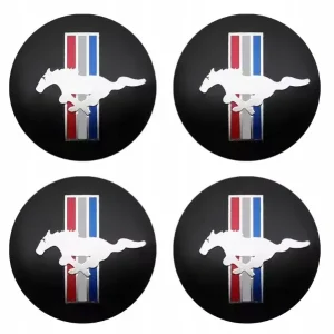 MUSTANG NAKLEJKI EMBLEMATY ZNACZKI 56mm ALUMINIOWE Premium