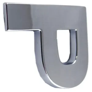 S1Y15 LITERKA CHROM P p DUŻA 5,6cm EMBLEMAT LITERA Szybka dostawa