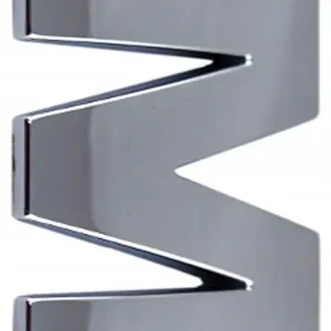 Q9S87 LITERKA CYFRA CYFRY CHROM M EMBLEMAT LITERA Szybka dostawa