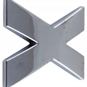 N5C36 LITERKA CHROM x X DUŻA 5,6cm EMBLEMAT LITERA Bezpieczna płatność