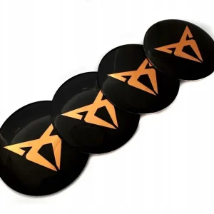 SEAT CUPRA LOGO NAKLEJKI EMBLEMAT ZNACZKI 56mm ALUMINIOWE 4szt KOMPLET Kup teraz