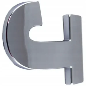 Popularny Z3W72 LITERKA CHROM J j DUŻA 5,6cm EMBLEMAT LITERA