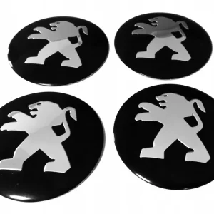 PEUGEOT LOGO 4x NAKLEJKI EMBLEMAT ZNACZKI 56mm ALUMINIOWE Promocja