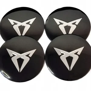 Kup teraz SEAT CUPRA LOGO NAKLEJKA EMBLEMAT ZNACZEK 56mm ALUMINIOWY 4szt