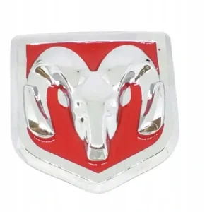 Ekspresowa dostawa DODGE metalowy emblemat czarny 4,5 x 4 cm
