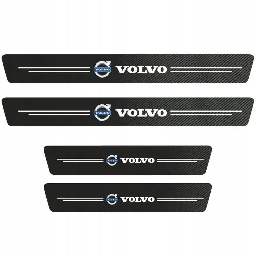 4x NAKLEJKI OCHRONNE NA PRÓG DO VOLVO FOLIA OCHRONNA CARBONOWE Wysoka jakość