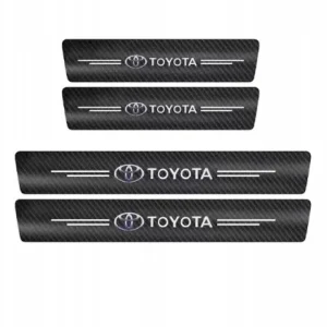 Oferta limitowana 4x NAKLEJKI OCHRONNE NA PRÓG DO TOYOTA FOLIA OCHRONNA