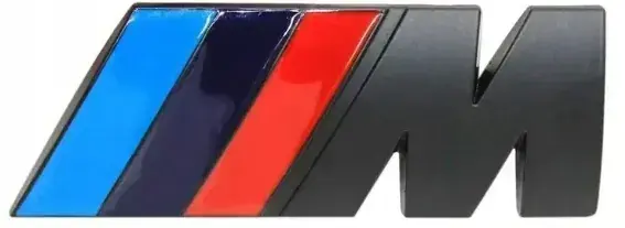 Rabat BMW M-POWER MPOWER EMBLEMAT ZNACZEK NAKLEJKA 45mm/15mm NA BŁOTNIKI