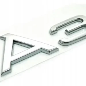 Wyprzedaż A3 EMBLEMAT LOGO ZNACZEK AUDI A3 8L 8P 8V NA TYŁ KLAPĘ NOWY SREBRNY POŁYSK