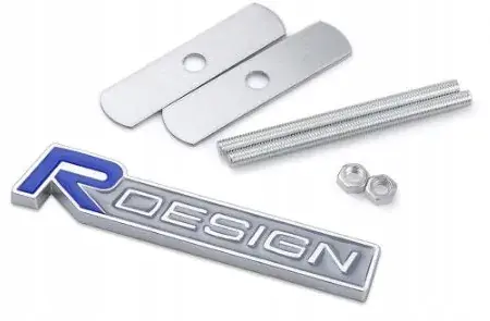 Niska cena EMBLEMAT LOGO ZNACZEK VOLVO R-DESIGN - NA GRILL DO AUTA RDESIGN NOWY