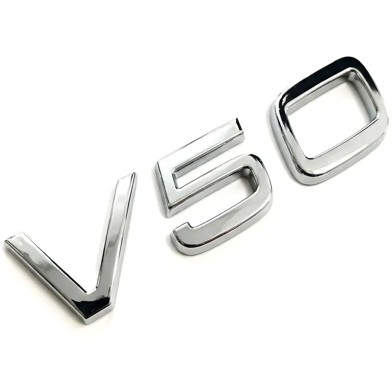 EMBLEMAT LOGO ZNACZEK LITERKI 3D NAPIS VOLVO TYLNEJ KLAPY V50 srebrny chrom Szybka dostawa
