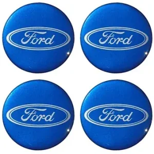 Zwrot pieniędzy NAKLEJKI NA DEKIELKI FELGI KOŁPAKI FORD NIEBIESKI 54 MM