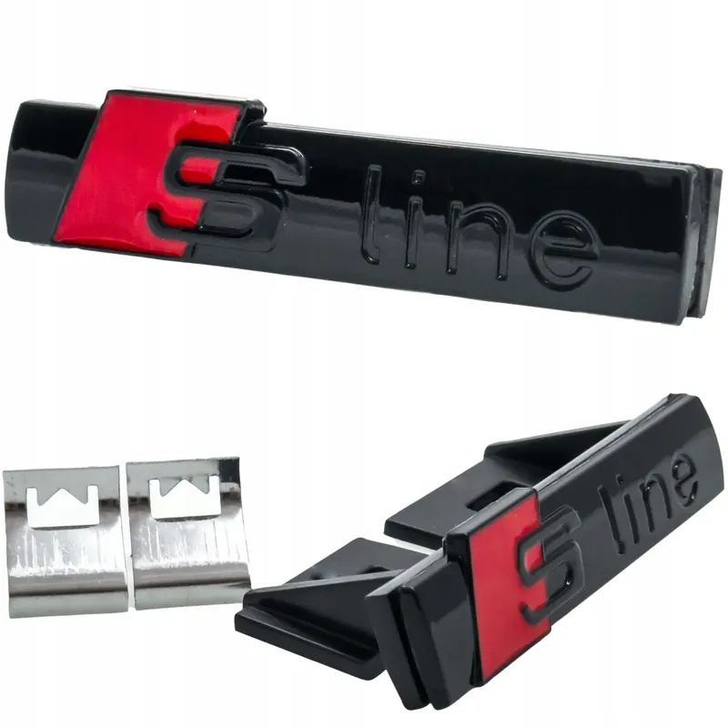 EMBLEMAT DO AUDI S-LINE ZNACZEK GRILL CZARNY POŁYSK Oferta limitowana