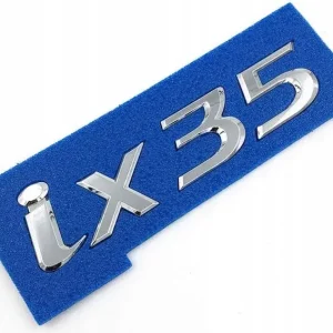 Emblemat logo znaczek do hyundai IX35 Napis litery na klapę SREBRNY POŁYSK Popularny