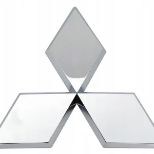 Mitsubishi emblemat logo znaczek chromowany chrom srebrny połysk 43x37mm Najlepsza cena