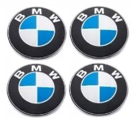 BMW NAKLEJKI LOGO EMBLEMATY ZNACZKI 60MM ALUMINIOWE 4SZT. Popularny