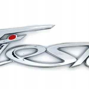 FORD FIESTA EMBLEMAT LOGO ZNACZEK NAPIS FIESTA NA TYŁ KLAPA CHROM SREBRNY Nowość