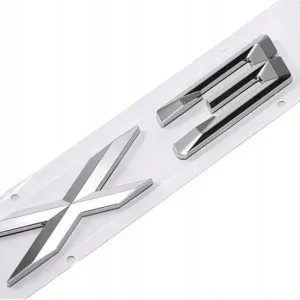 Ekspresowa dostawa Emblemat napis logo znaczek X3 do BMW chromowany NOWY SREBRNY POŁYSK