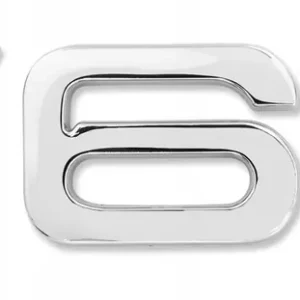 Oferta Emblemat logo samoprzylepny znaczek do AUDI V6T 8,6x1,9 cm Srebrny błotnik