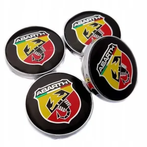 Dekielek dekielki dekle do felg ABARTH ZNACZKI ZAŚLEPKI ALUFELG 60mm DEZENT Nowość