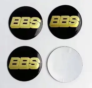 BBS 4x NAKLEJKI EMBLEMATY ZNACZKI 56mm ALUMINIOWE Ekspresowa dostawa