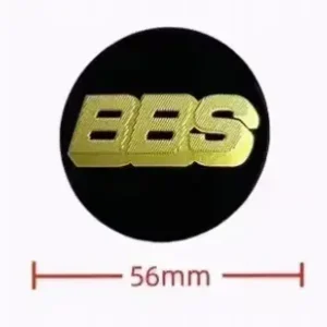 Autentyczny BBS NAKLEJKI EMBLEMATY ZNACZKI 56mm ALUMINIOWE