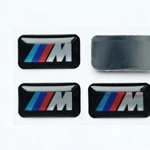 4 szt. naklejki emblematy logo na felgi kokpit BMW M PAKIET 17x9 mm JAKOŚĆ Oferta