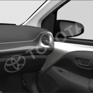 Pierścień ozdobny deski rozdzielczej - prawy - 1E7 Silver sparkle Oryginalny