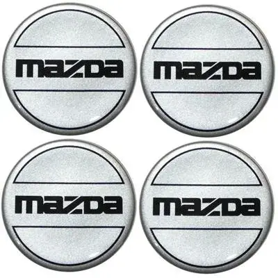 Naklejki na kołpaki emblemat MAZDA 55mm sreb n sil Niska cena
