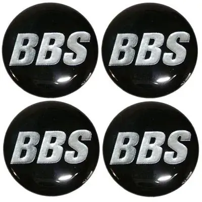 Wyprzedaż Naklejki na kołpaki emblemat BBS 60mm sil czarne