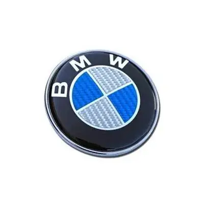 Emblemat znaczek logo BMW 73mm tył carbon niebiesk Ekspresowa dostawa