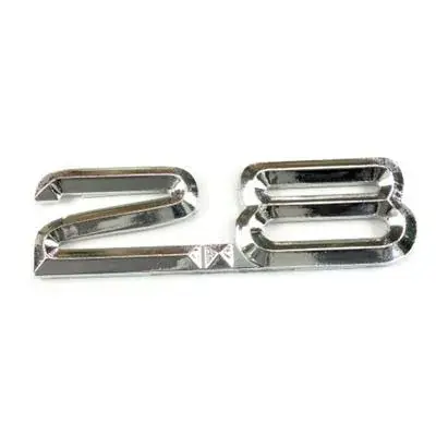 Popularny Emblemat znaczek logo napis cyfry 2.8 85x25mm