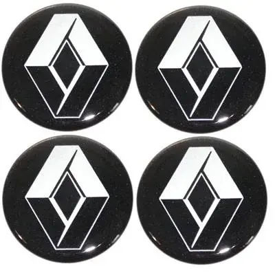 Zwrot pieniędzy Naklejki na kołpaki emblemat Renault 75mm sil czar