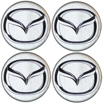 Bezpieczna płatność Naklejki na kołpaki emblemat MAZDA 65mm sreb sil