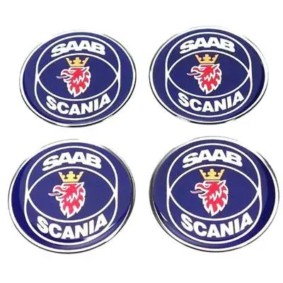 Naklejki na kołpaki emblemat SAAB SCANIA 80mm sil Zwrot pieniędzy