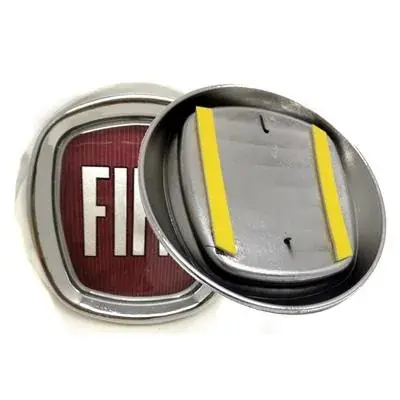 Emblemat znaczek logo FIAT 85mm czerwony Tylko dziś