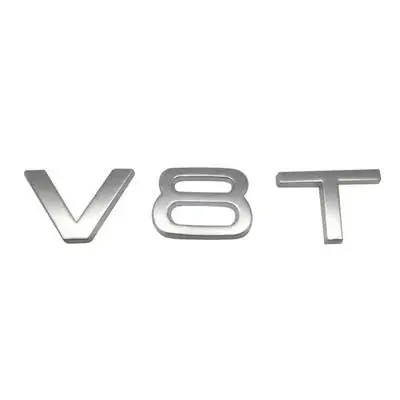 Nowość Emblemat znaczek logo napis V8T 25x19mm Audi