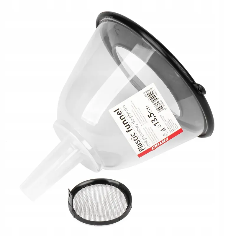 Lejek plastikowy uniwersalny z przykrywką do płynów cieczy wody 13,5 cm Darmowa dostawa