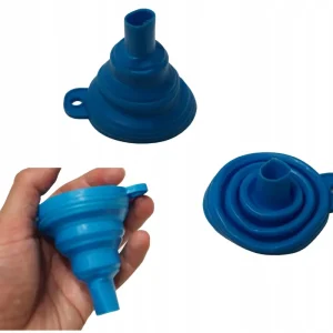 LEJEK SILIKONOWY SKŁADANY HARMONIJKA NA PŁYN OLEJ NIEBIESKI Rabat