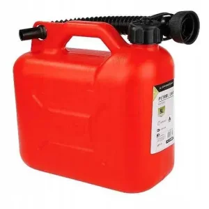 Zwrot pieniędzy Kanister plastikowy na paliwo 5L czerwony + lejek