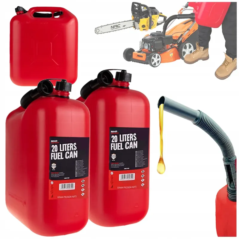 KANISTER 20L PALIWO OLEJ Karnister HDPE elastyczny lejek HOMOLOGACJA EU x2 Nowość