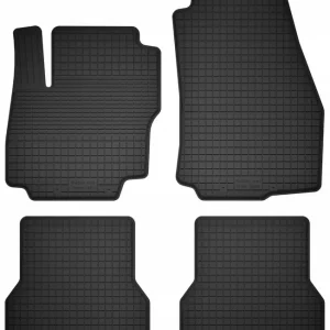 DYWANIKI SAMOCHODOWE GUMOWE CZARNE - Korytkowe rant 2CM KOMPLET Wysoka jakość