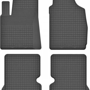 Popularny DYWANIKI SAMOCHODOWE GUMOWE CZARNE - Korytkowe rant 2CM KOMPLET